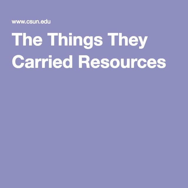the things they carried epub